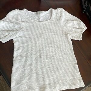 Green Envelope White Ribbed Shirt